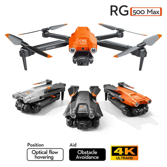 Full package of RG500 MAX drone with accessories