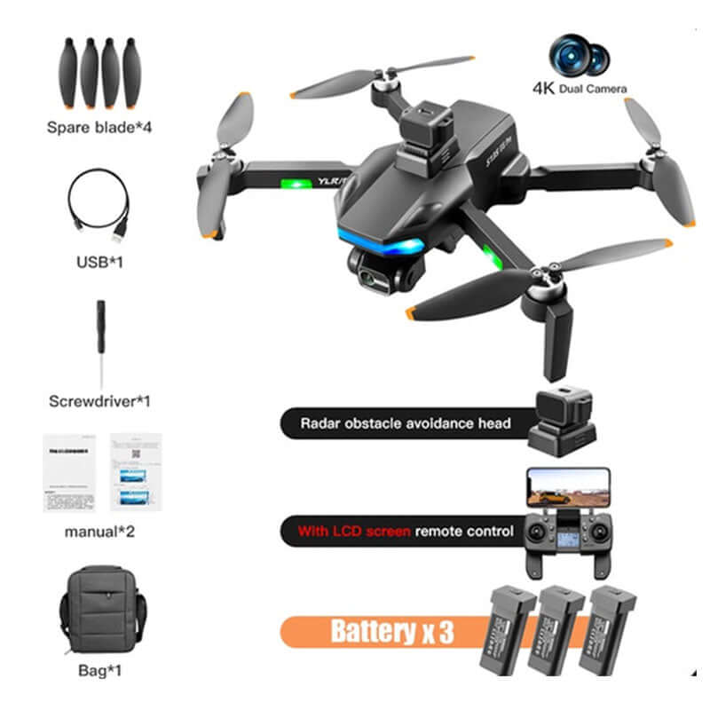 Night LED light system on S135 Pro GPS drone