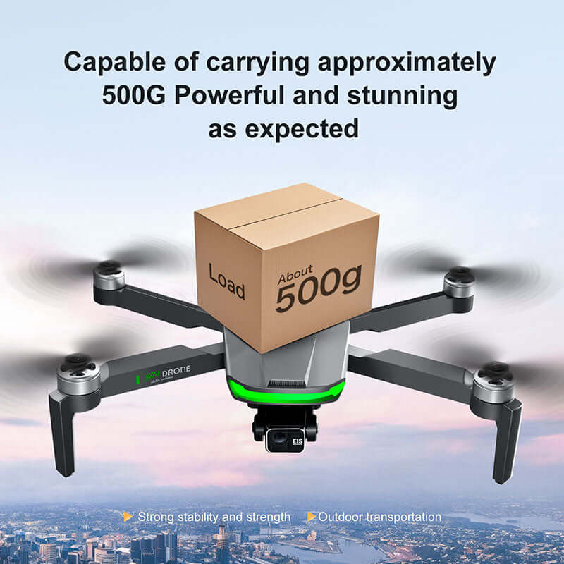 Side profile of S155 Pro drone in midair