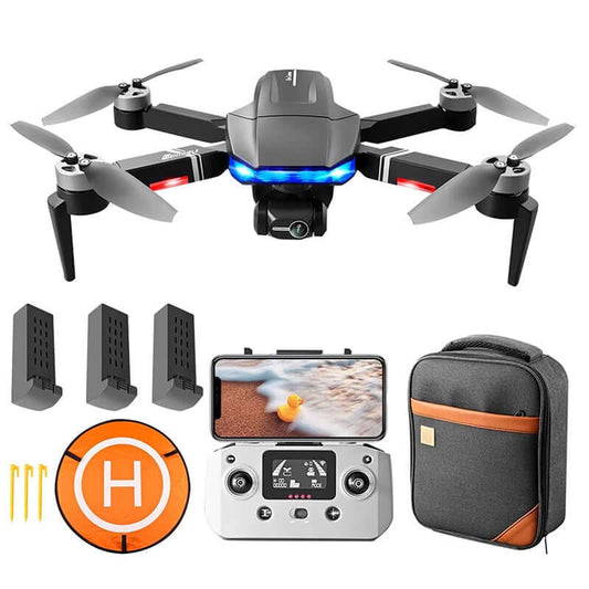 S7S 4K GPS drone front view with foldable design