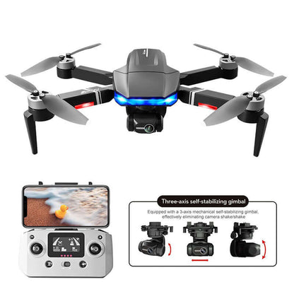 Close-up of S7S 4K dual camera system with gimbal