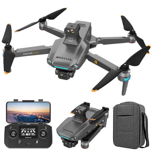 Front view of S808 PRO 8K GPS drone with 3-axis gimbal