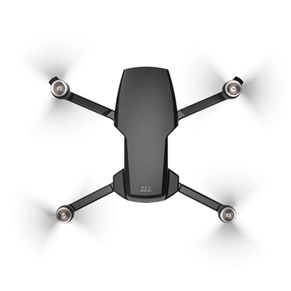 Bottom view showing optical flow sensors and landing gear