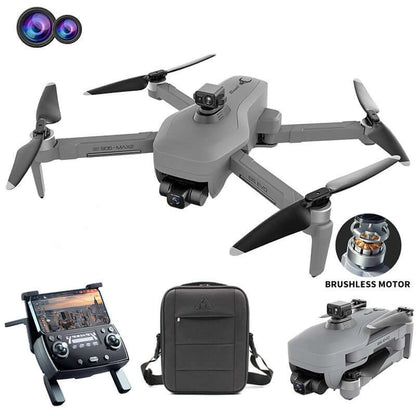 Close-up of SG906 MAX2 drone 3-axis gimbal and 4K UHD camera
