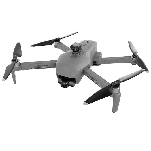 Top-down view of SG906 MAX2 GPS drone hovering with GPS stability