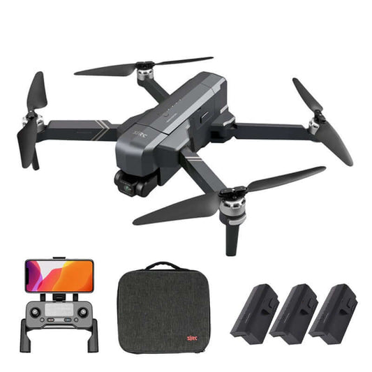 Real-time FPV view from SJRC F11S drone on smartphone screen