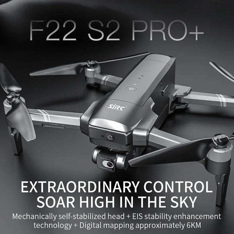 Front view of SJRC F22 S2 PRO+ 4K GPS Drone