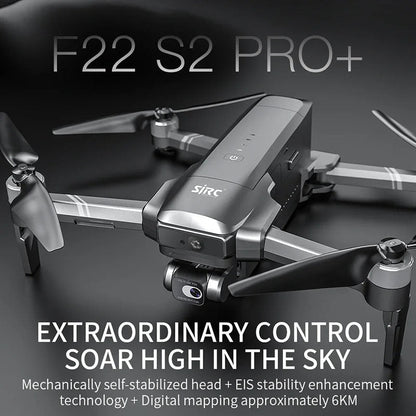 Front view of SJRC F22 S2 PRO+ 4K GPS Drone