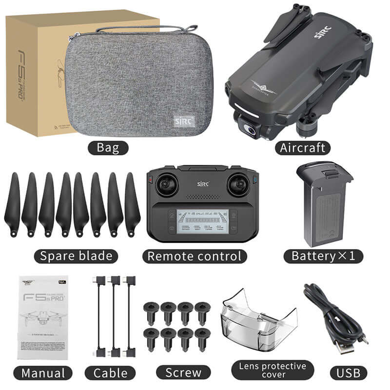 Foldable and portable design of SJRC F5S Pro+ Drone