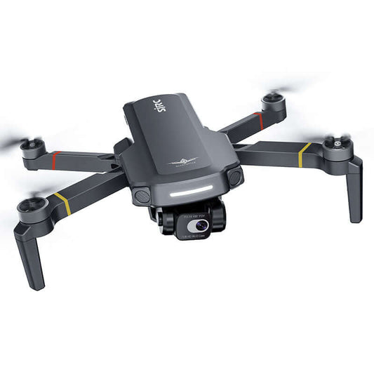 Top-down aerial shot of the drone mid-flight
