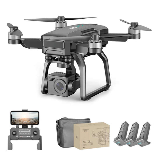 Front view of SJRC F7S Pro 4K GPS drone