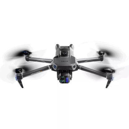 Rear view of SMRC P7 MAX 8K GPS Drone with LED lights