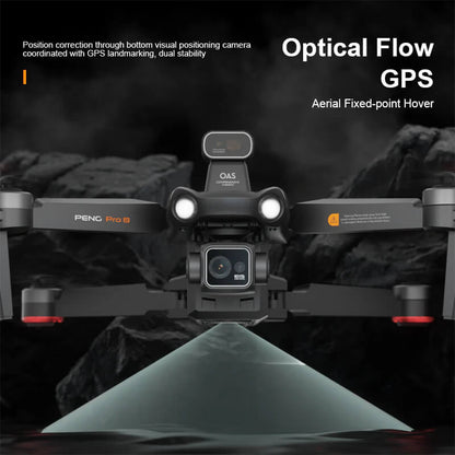 SMRC S810 PRO drone held in hand showing compact size