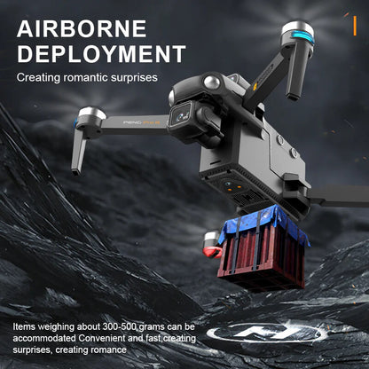 Side view of SMRC S810 PRO drone flying