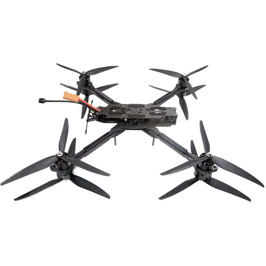 X8 10 inch FPV drone flying in the air