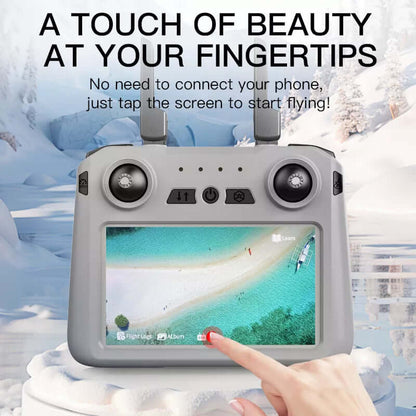 XIL 193S MAX 4K GPS Drone front view with folded arms