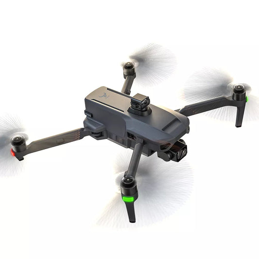 Side view of ZLL SG909 4K GPS drone in flight